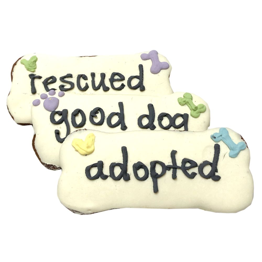 Adopted / Rescued / Good Dog Bones (case of 12)