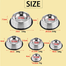 Load image into Gallery viewer, SUPREPET Stainless Steel Non-slip Feeding Bowl For Pets Anti-fall And Anti-bite Dog Bowl And Cat Anti-fall  Feeding Bowl
